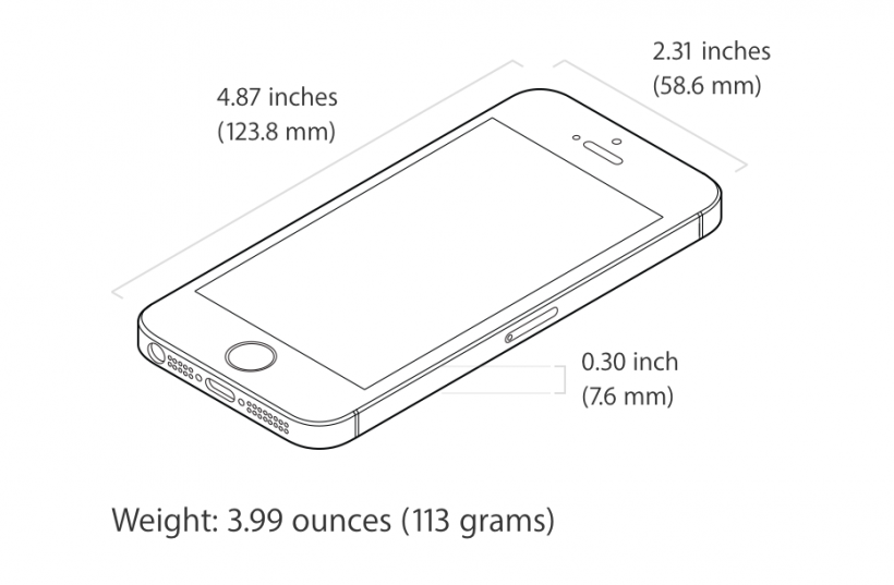 How much does the iPhone SE weigh?