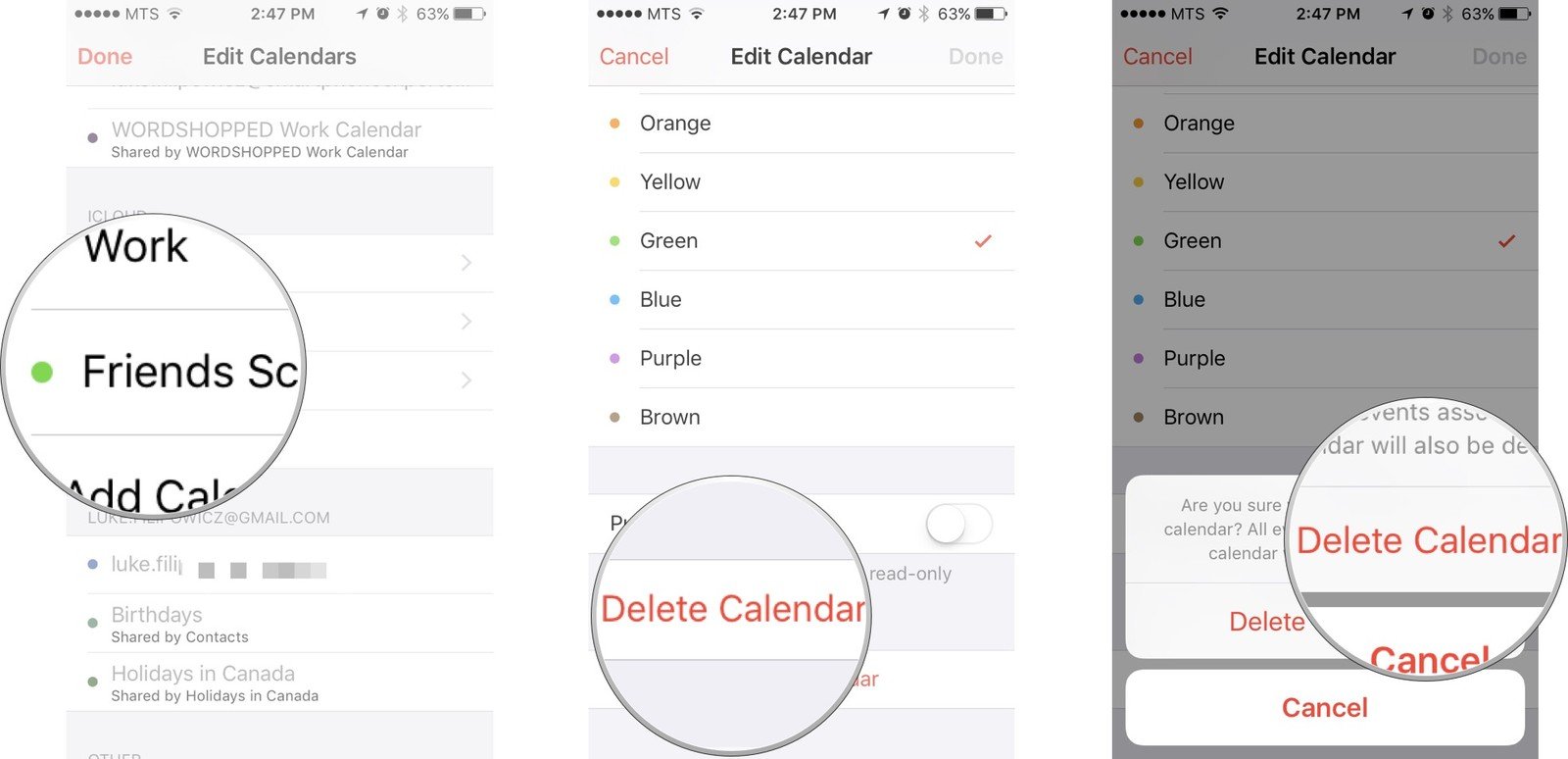 How to add and delete calendars on your iPhone and iPad ...