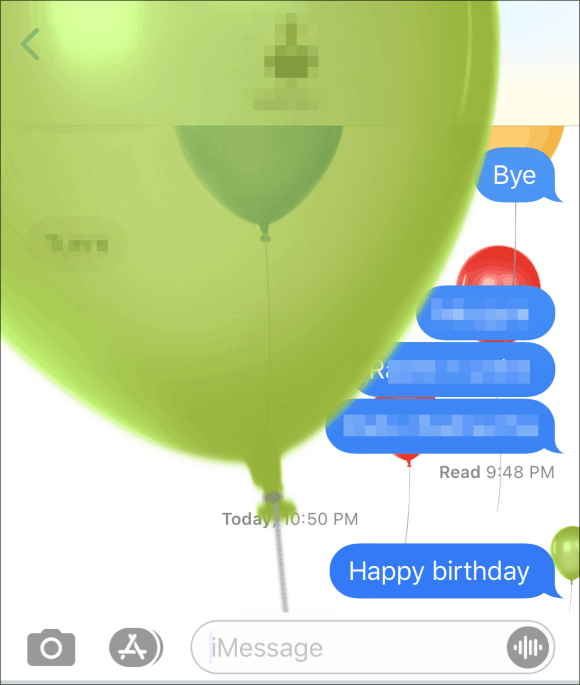 How to Add Balloons to an iMessage on iPhone