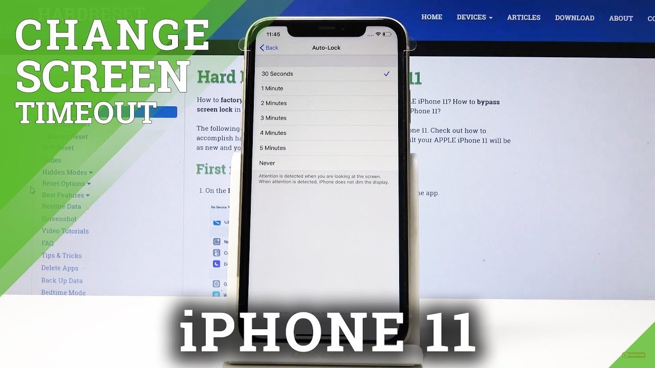 How to Change Screen Timeout in iPhone 11  Set Up Sleep ...