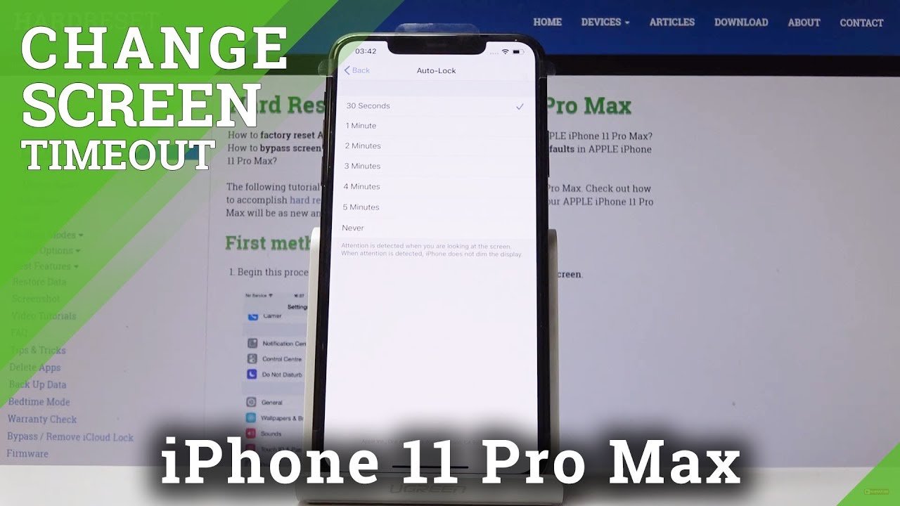 How to Change Screen Timeout on iPhone 11 Pro Max