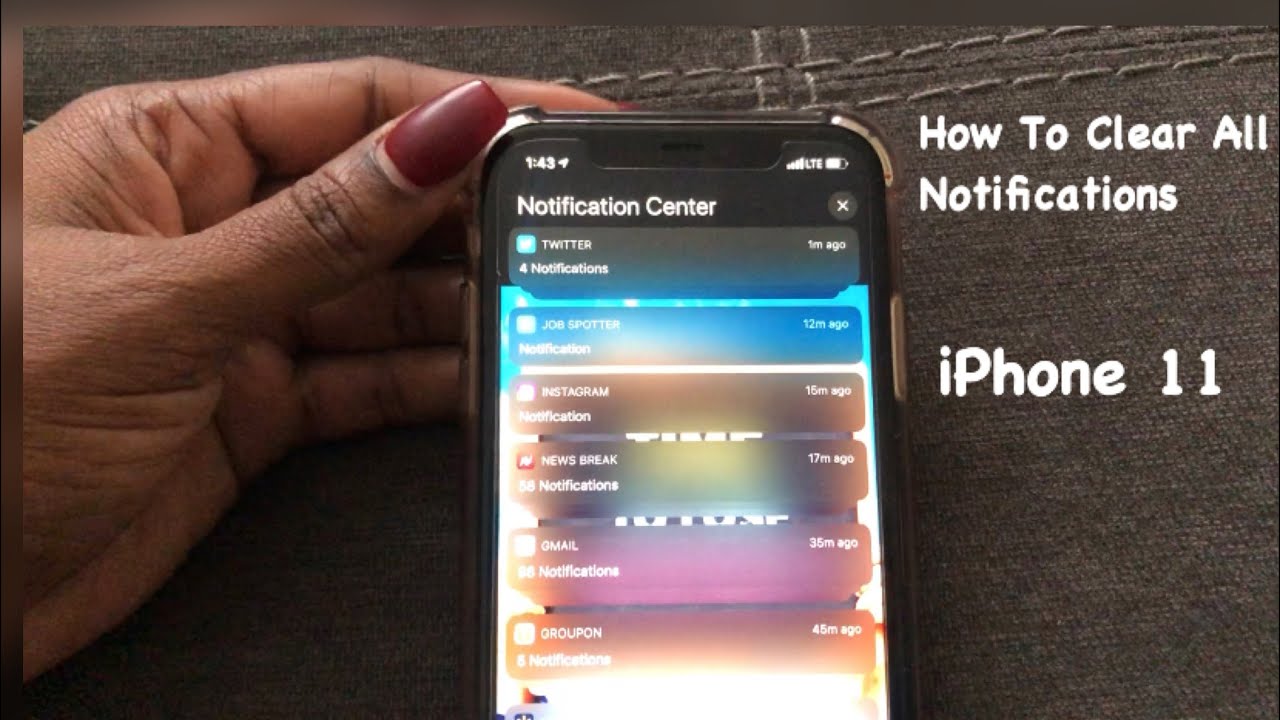 How To Clear All Notifications iPhone 11