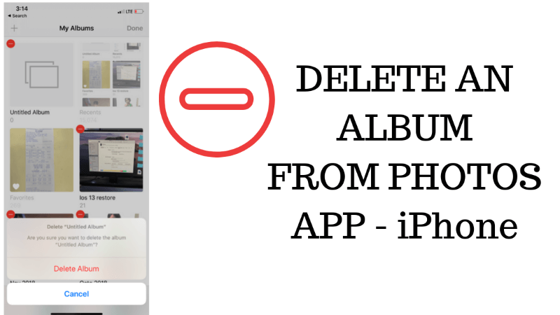 How to Delete an Album from Photos App on iPhone 12Pro/All ...