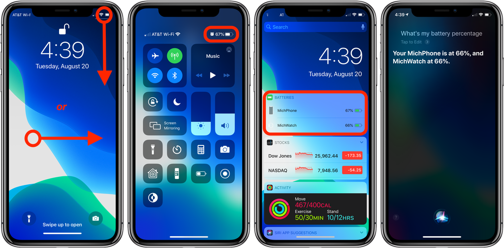 how to display battery percentage on iphone 11