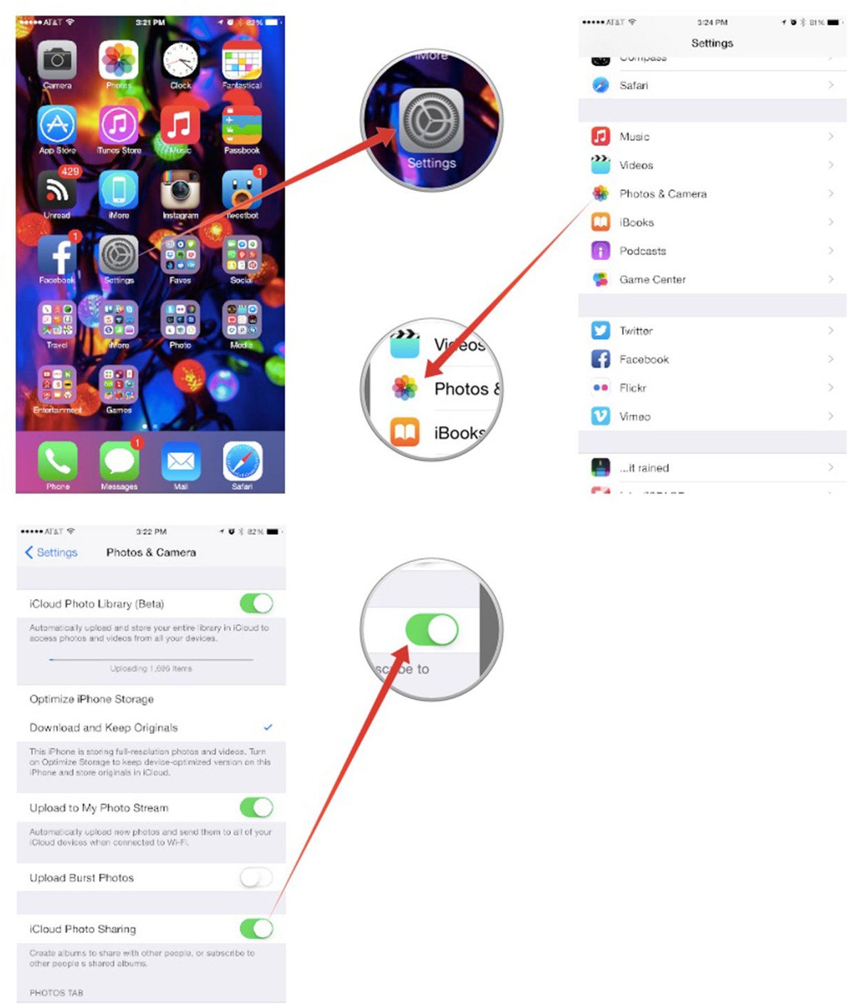 How to enable or disable iCloud Photo Sharing on iPhone ...