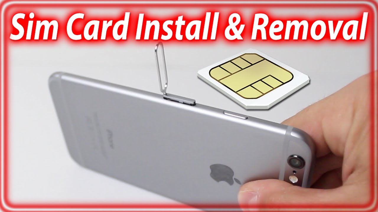 How To Insert/Remove Sim Card From iPhone 6 and iPhone 6 ...