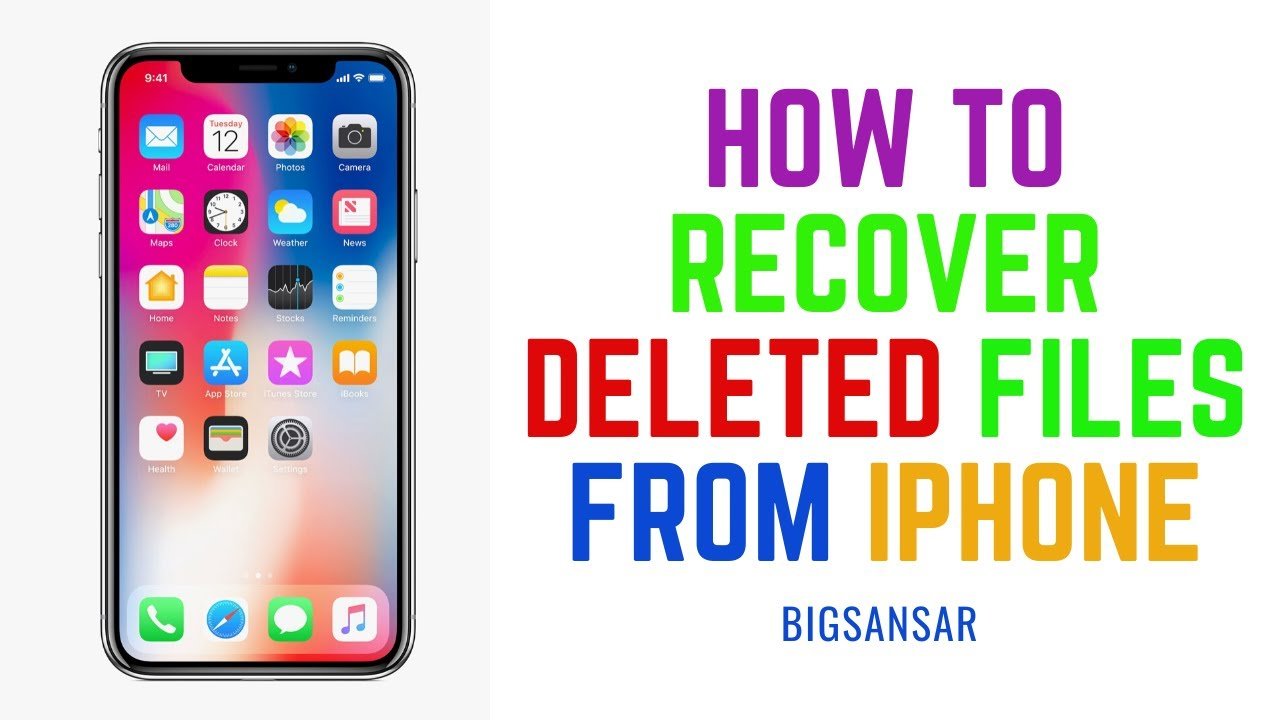 How to Recover Deleted Files From iPhone