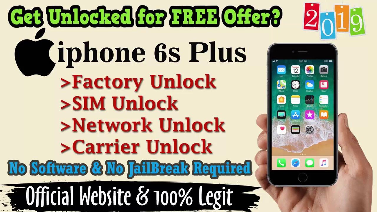 New Free Offer!!! How to Unlock Apple iphone 6s Plus ...