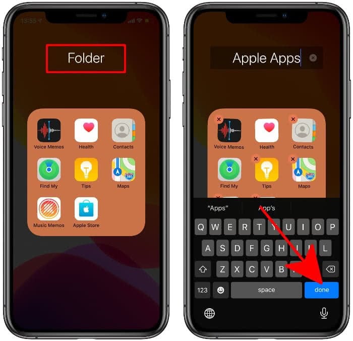 Rename Folders On iPhone Faster Using 3D Touch