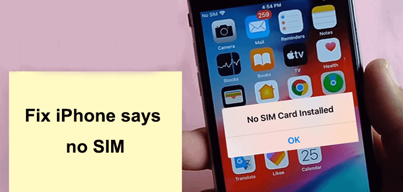 Top 12 Solutions to iPhone Says " No SIM Card Installed" 