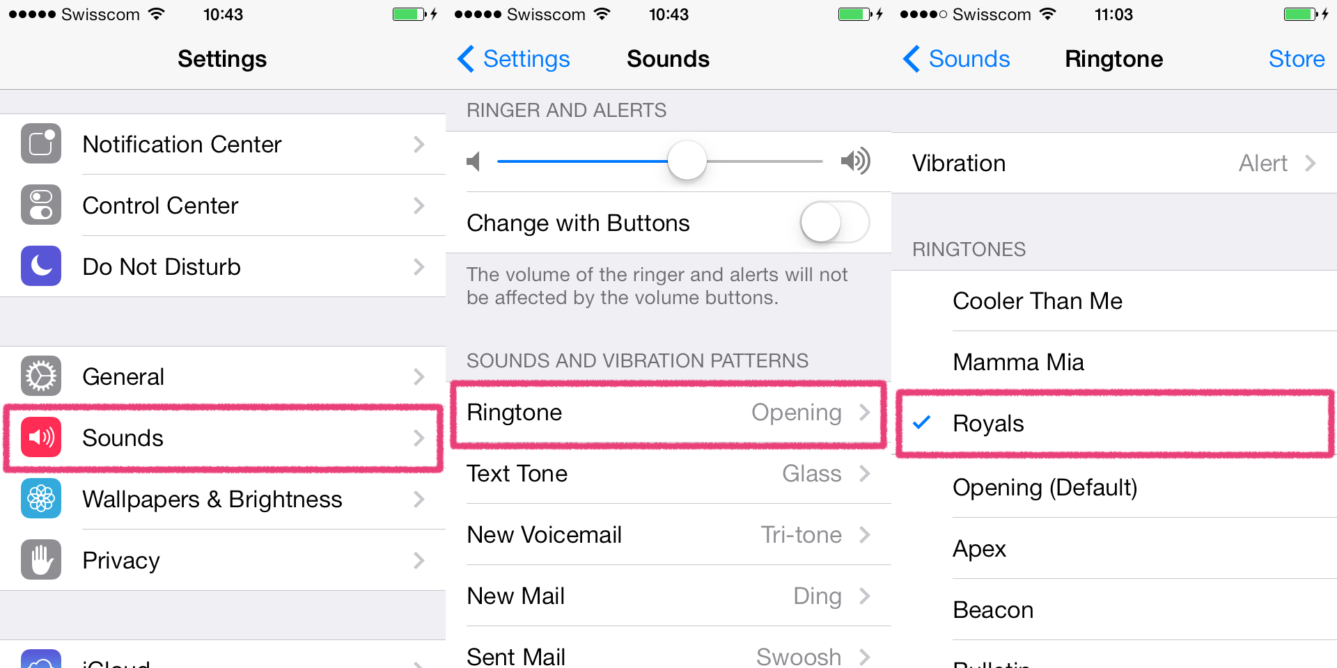Change Ringtone On iPhone 5s +picture
