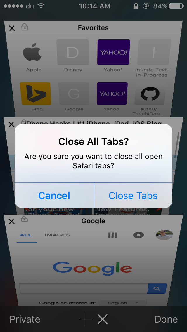 How to close all tabs at once in Safari in iOS 9 ...