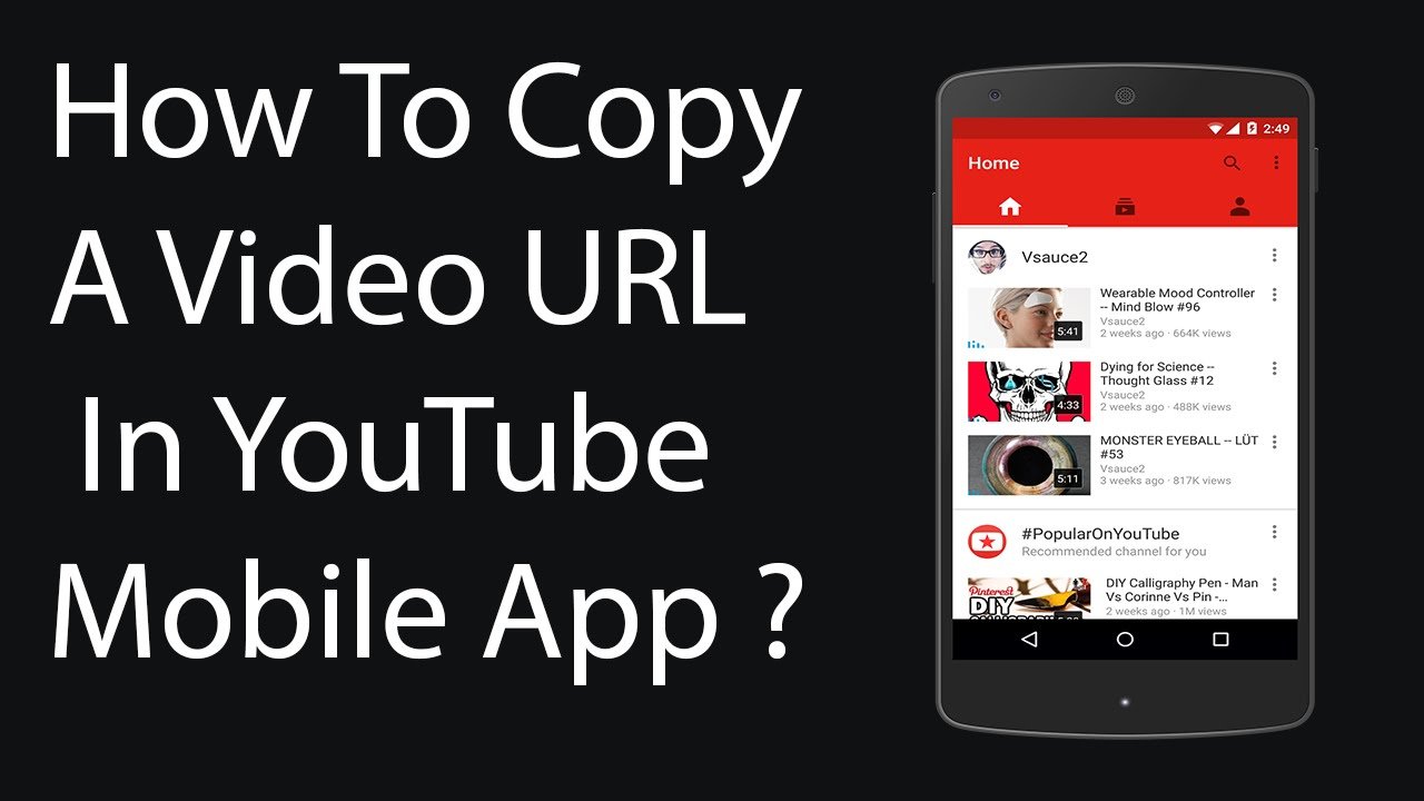 How To Copy URL of Video in YouTube Mobile App