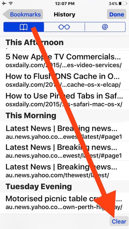 How to Delete Browsing History in Safari in iPhone, iPad ...