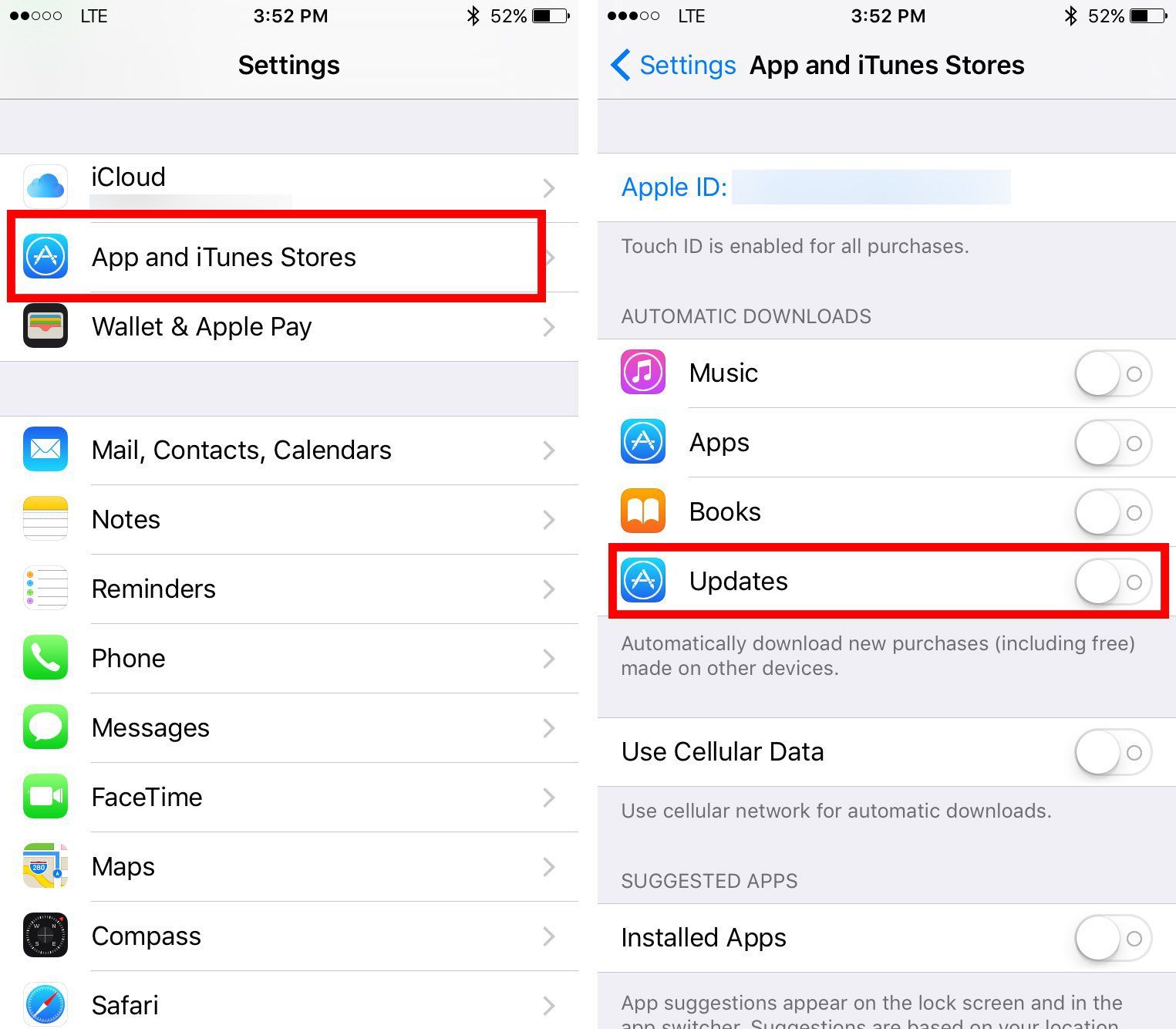 How to Turn Off Automatic App Updates in iOS 9