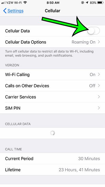 How to Turn Off Cellular Data on an iPhone 7
