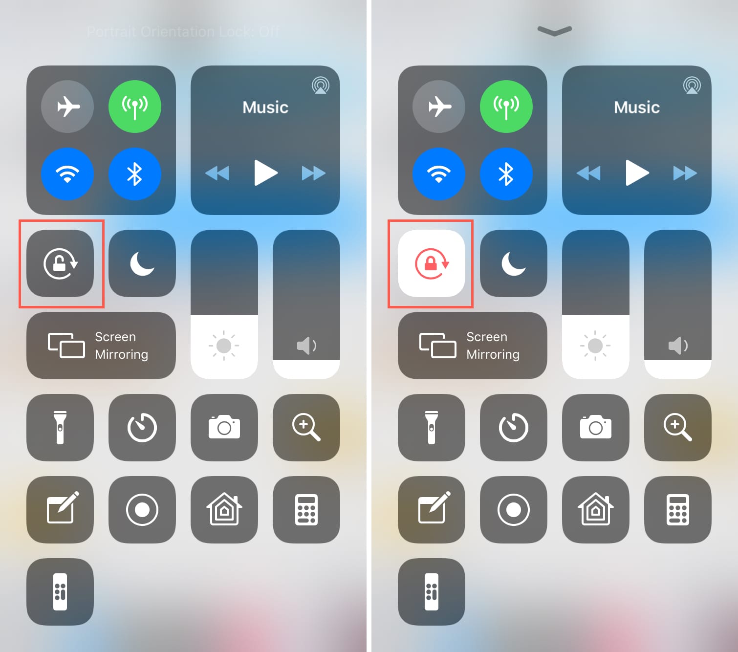 How to turn off iPhone screen rotation