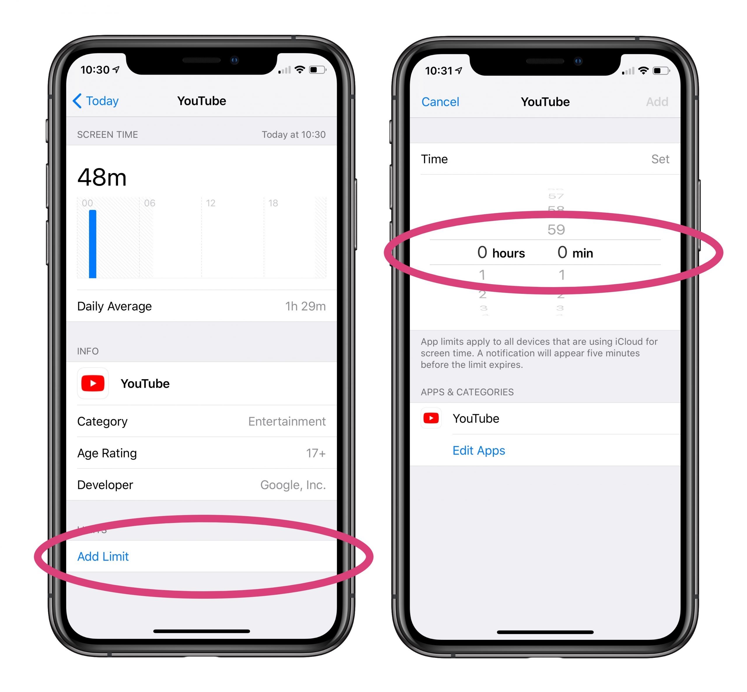iPhone time limit: How to set a time limit for a specific ...