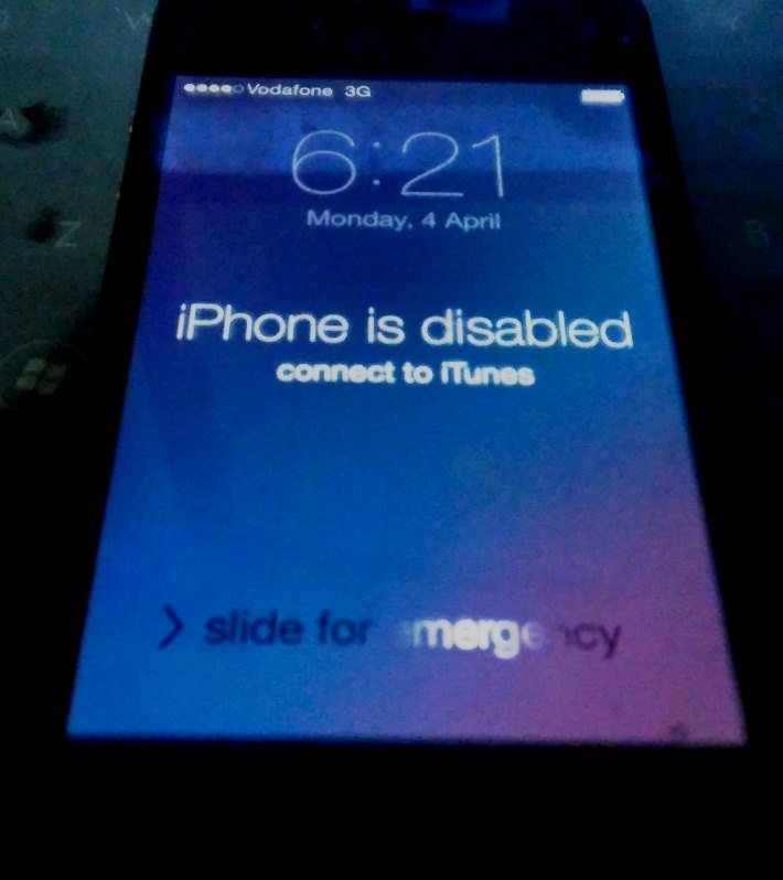 Resolved: " iPhone is disabled. Connect to iTunes"  after ...