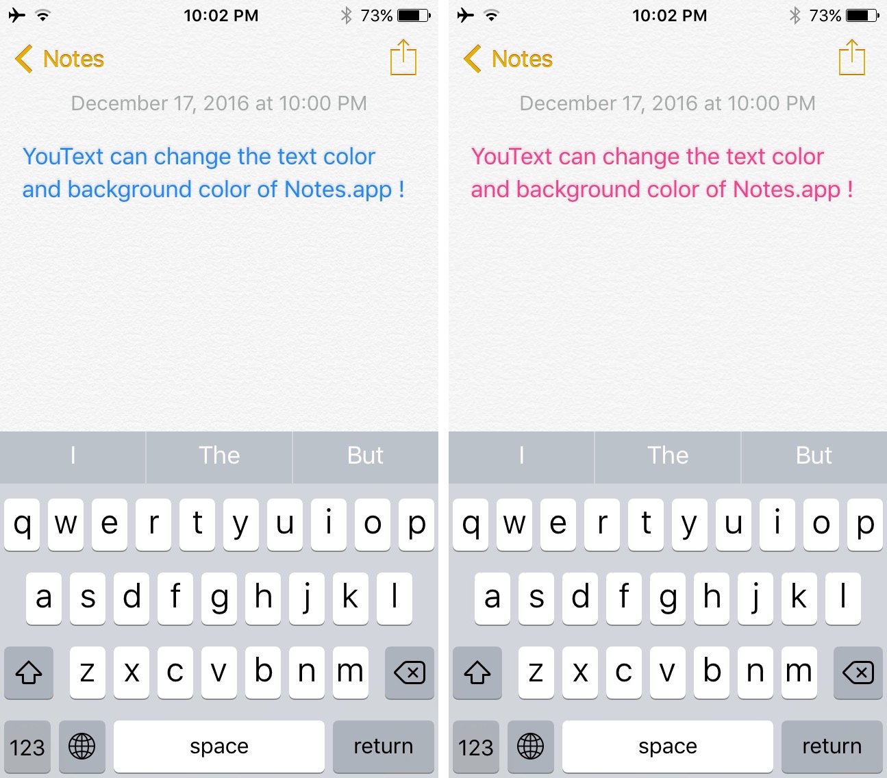 YouText lets you colorize the text and background of the ...