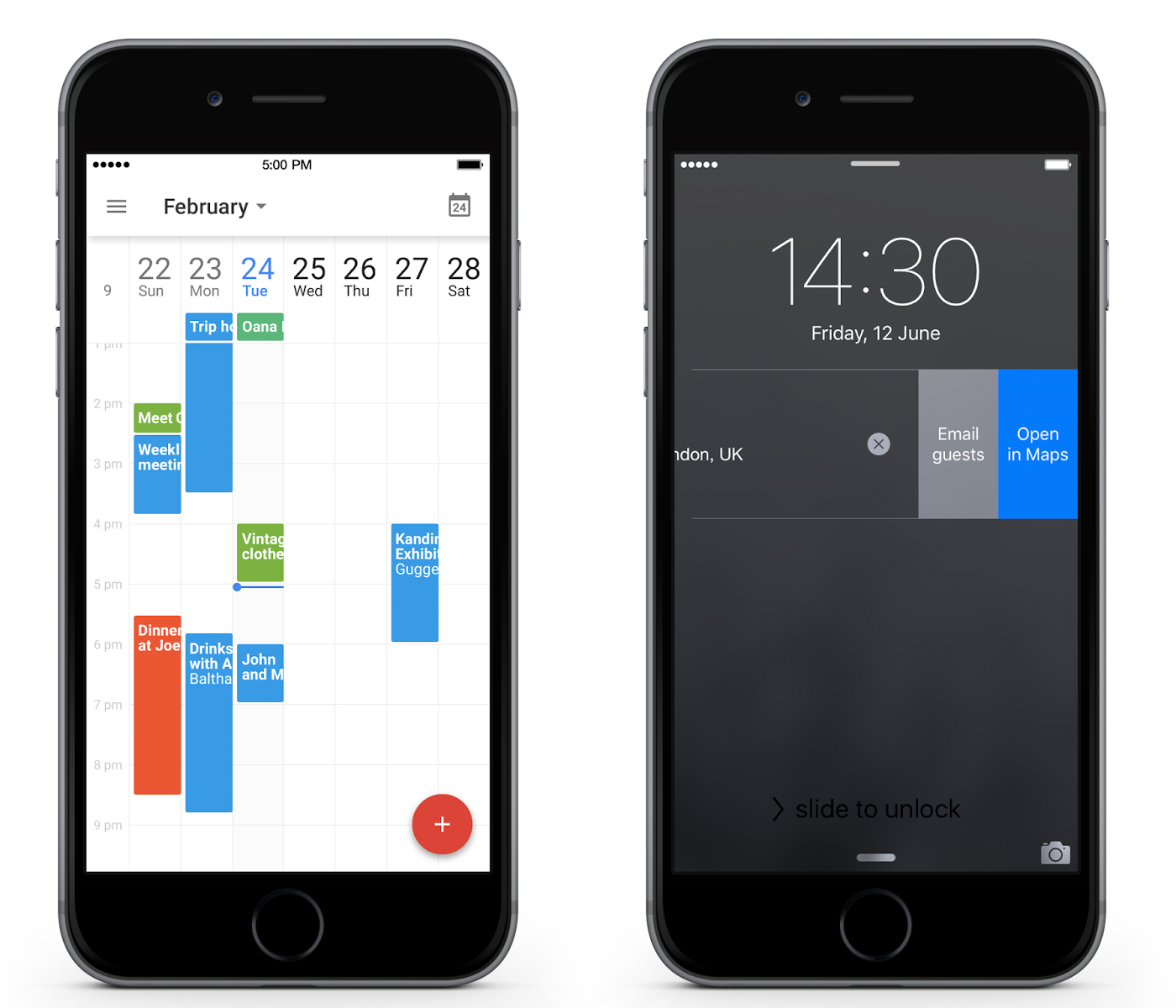 Google Calendar for iPhone gets 7