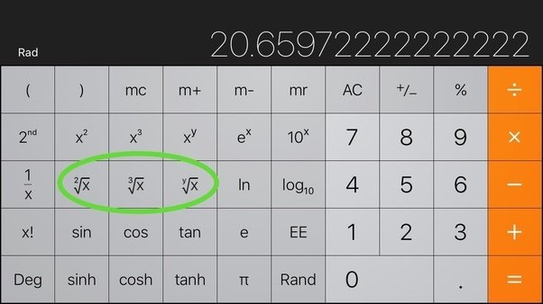 How is a square root sign typed on an iPhone?