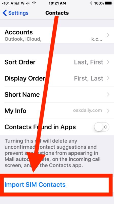 How to Import Contacts from SIM Card to iPhone