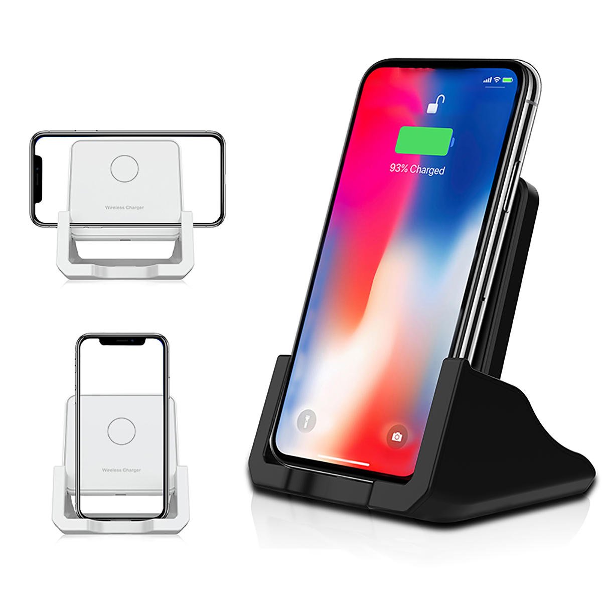 10W Qi Wireless Charger Fast Charging Desktop Phone Holder ...