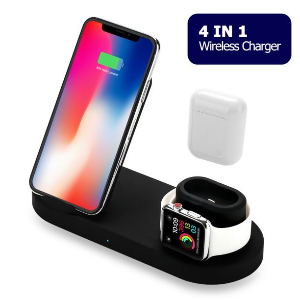 4 In 1 Wireless Charger, Wireless Charging Station ...