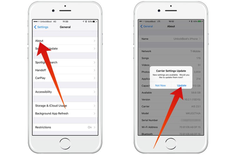 Carrier A: How To Update Carrier Settings On iPhone