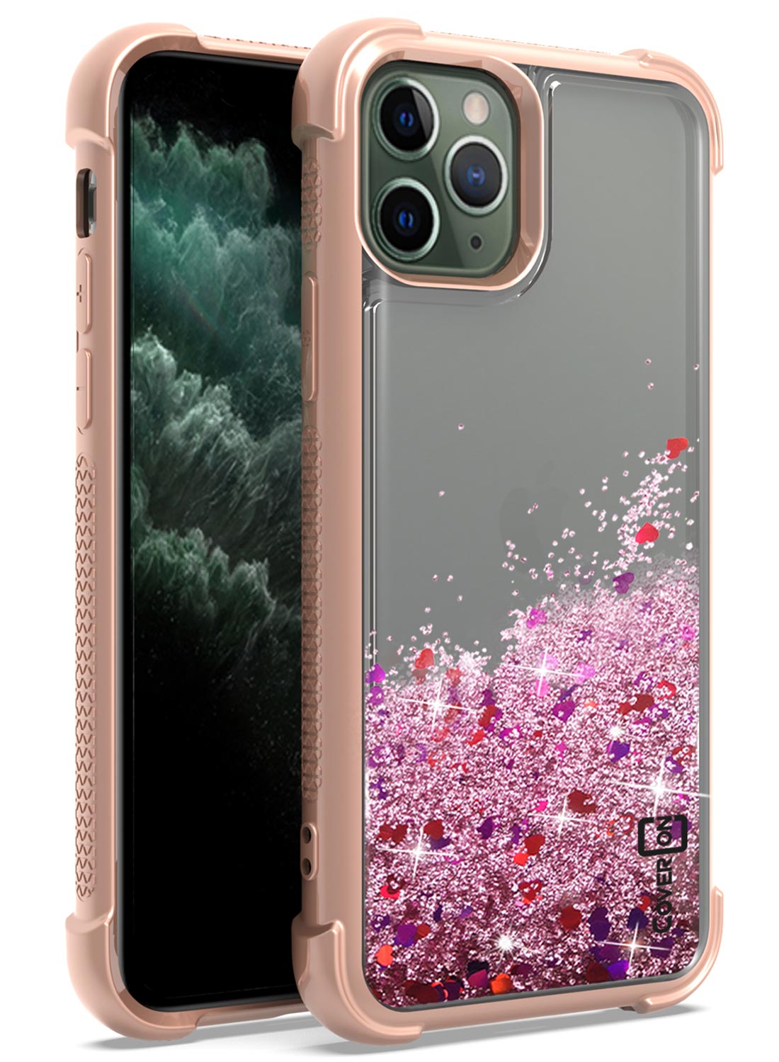 CoverON Apple iPhone 11 Pro Max Case Liquid Glitter Bling ...