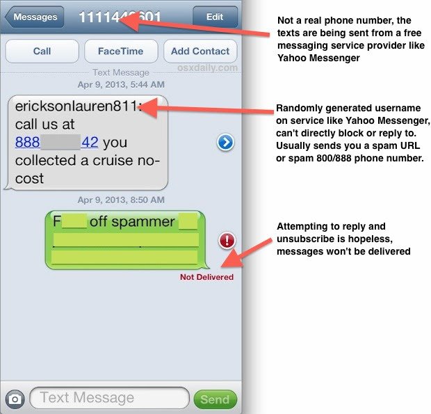 How To Send A Blocked Text From iPhone +picture