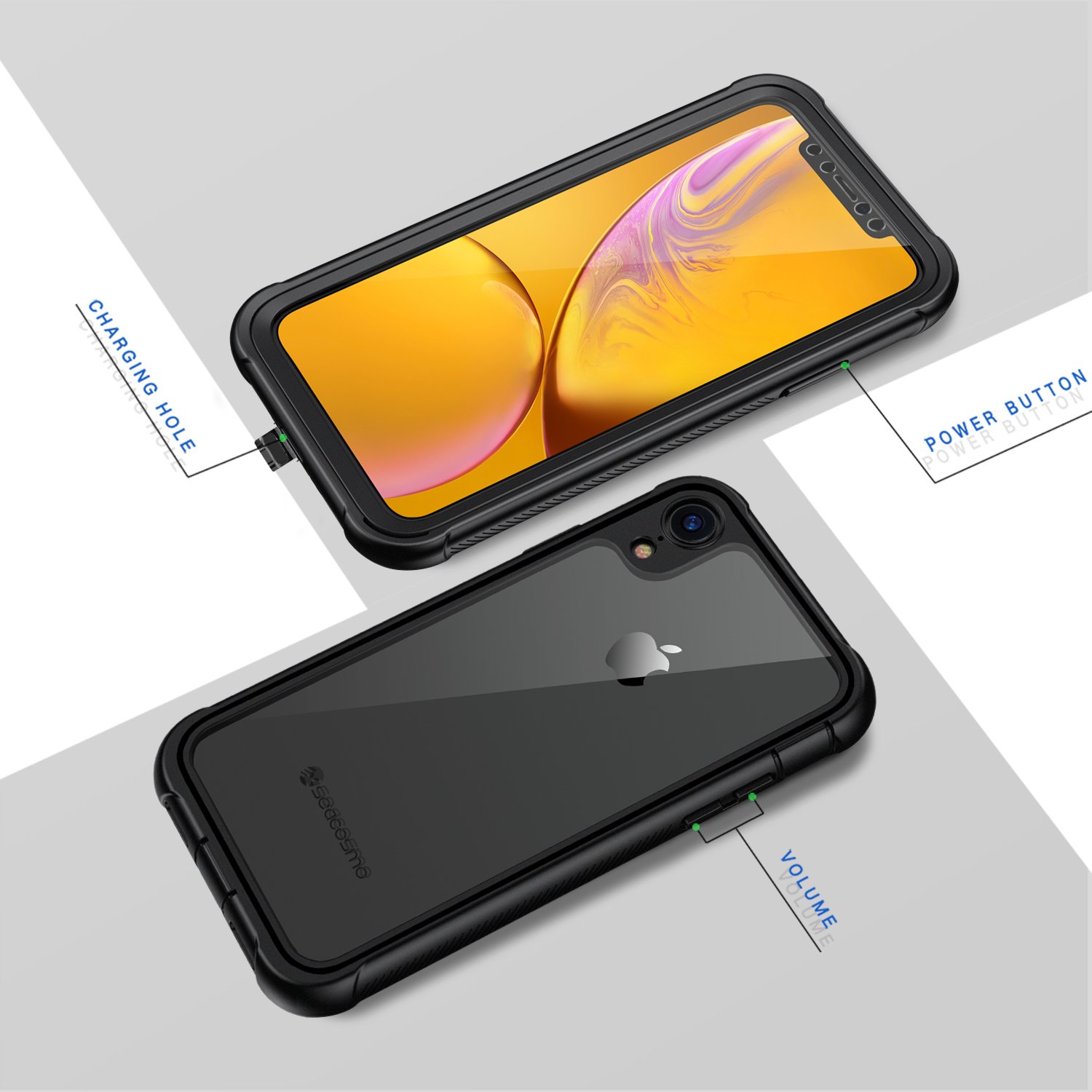 Seacosmo iPhone XR Case, Shockproof Case [with Screen ...