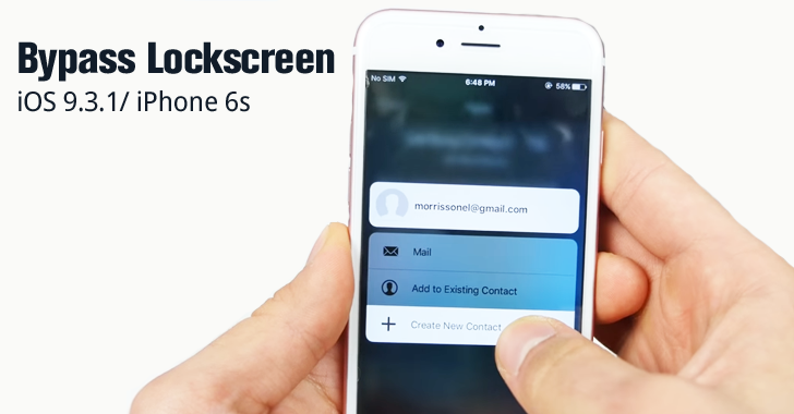 Hacker reveals How to Bypass iPhone 6s Lock Screen ...