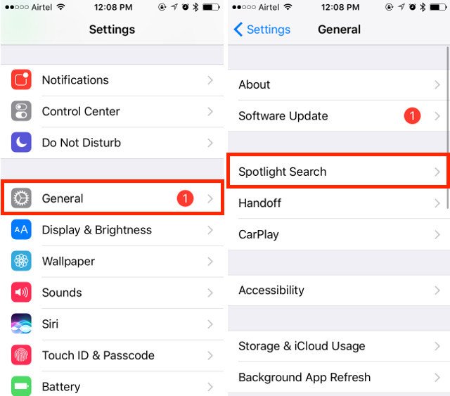 How to Clear Spotlight Search History in iPhone (iOS 10 ...