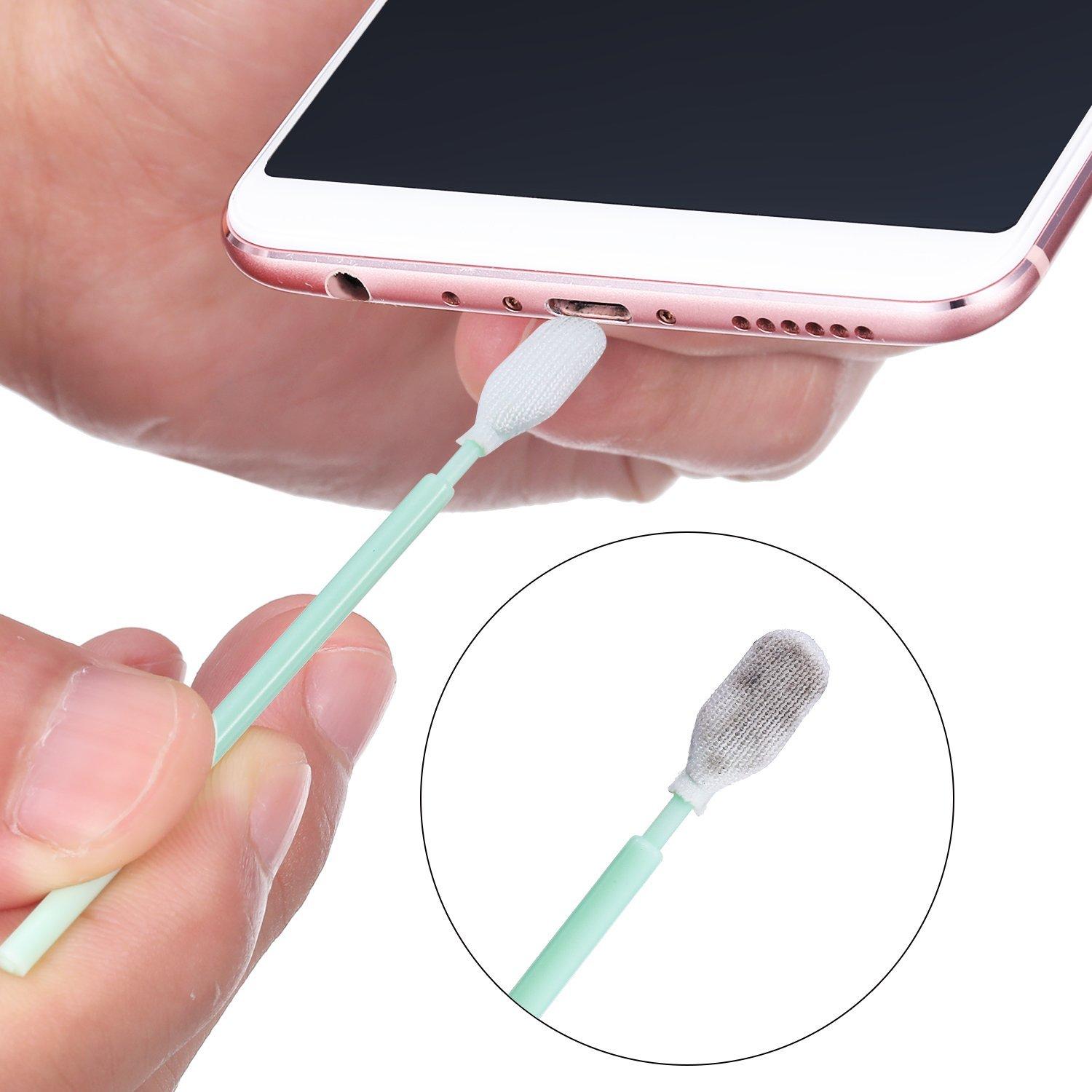 17 Pieces Cell Phone Cleaning Kit, USB Charging Port and Headphone Jack ...