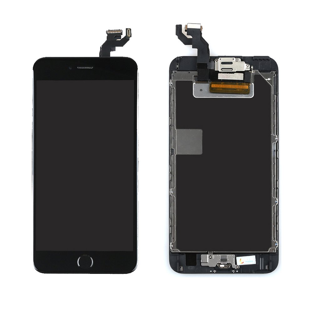 Ayake Full Display Assembly for iPhone 6s Plus Black LCD Screen ...