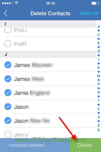 How to delete multiple or all contacts from iPhone? â iOS App Weekly