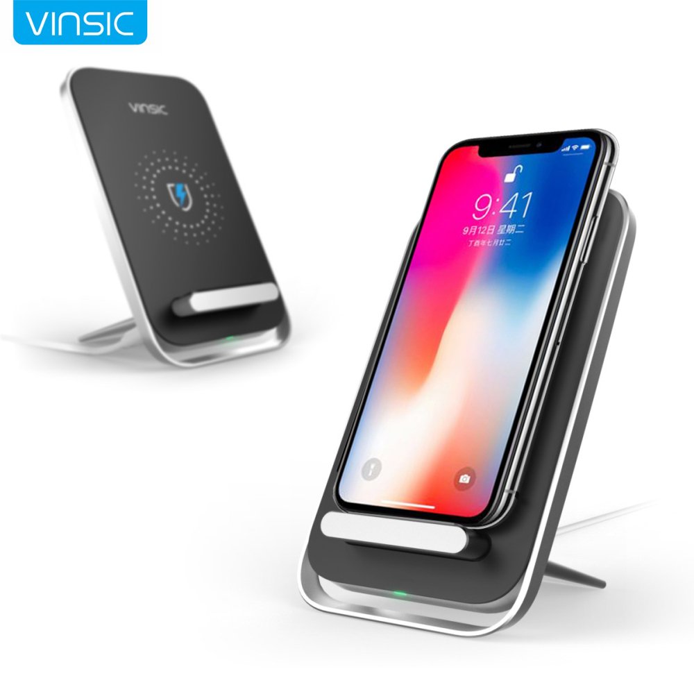 Vinsic Intellective 3 Coils Qi Wireless Charger Charging Pad for iPhone ...