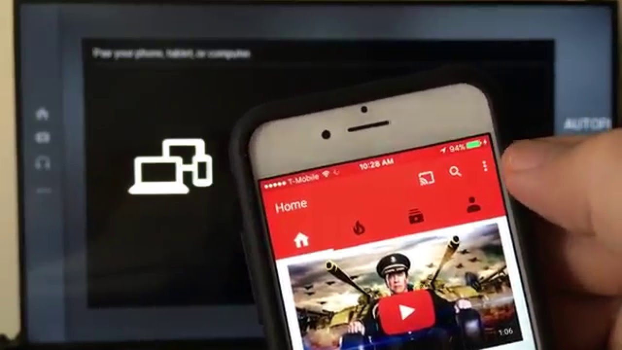 ALL iPhones: How to Cast / Pair YouTube App to Smart TV (WIRELESSLY