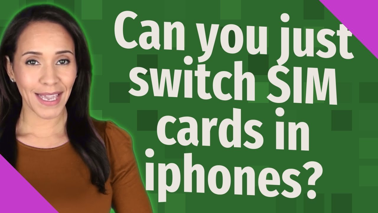 Can you just switch SIM cards in iphones?