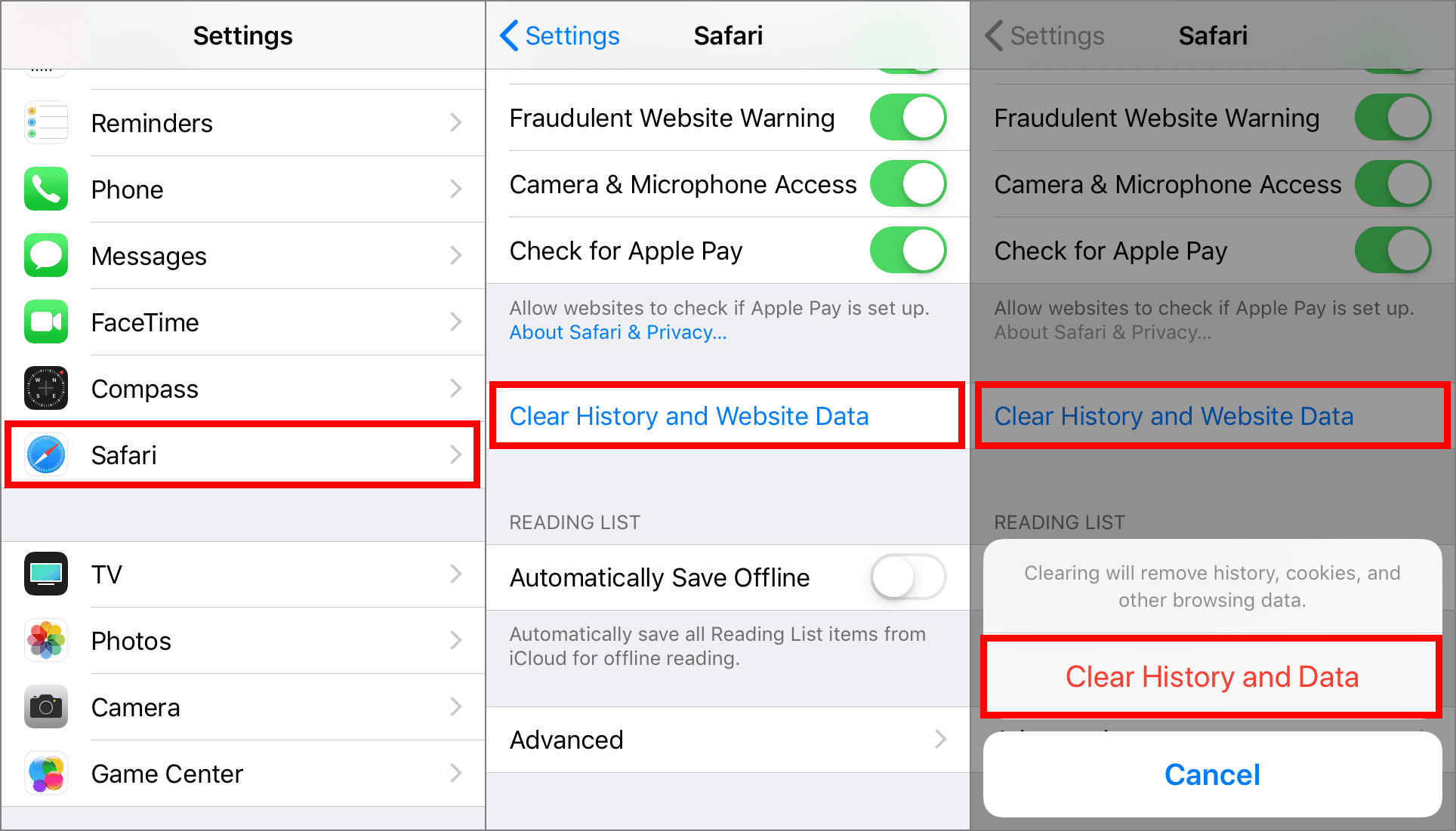 How to delete browsing history on iPhone &  iPad  Big Local North ...