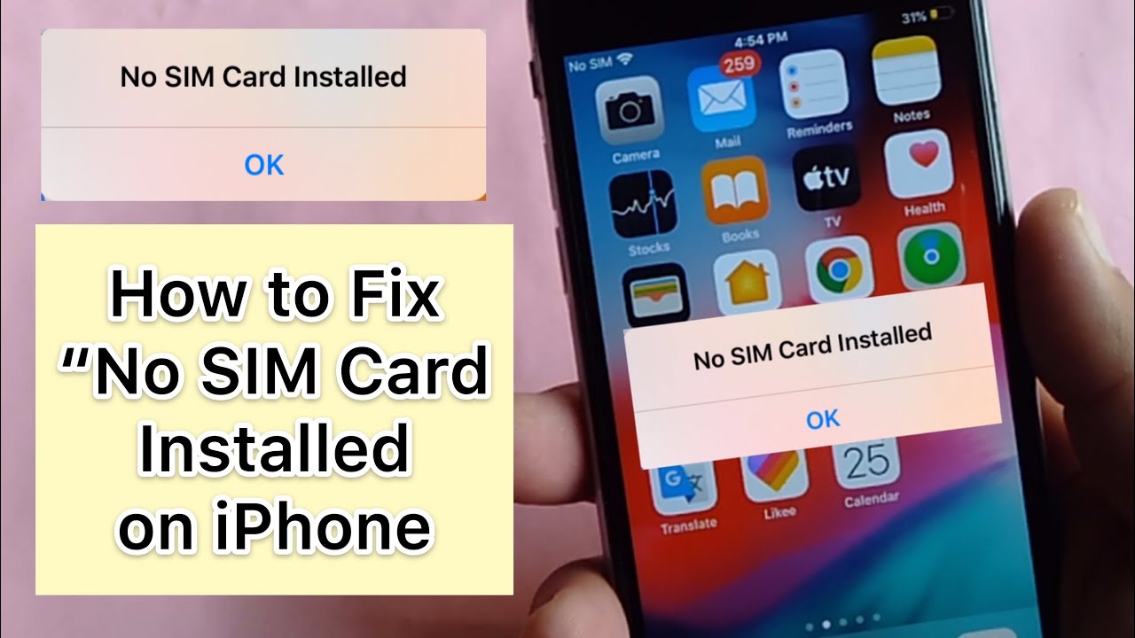 How to Fix No SIM Card Installed Error on iPhone