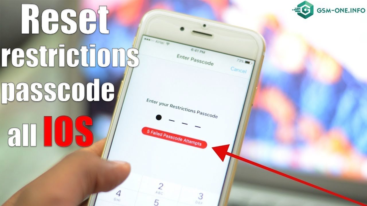 How To Reset RESTRICTIONS PASSCODE IPHONE all IOS