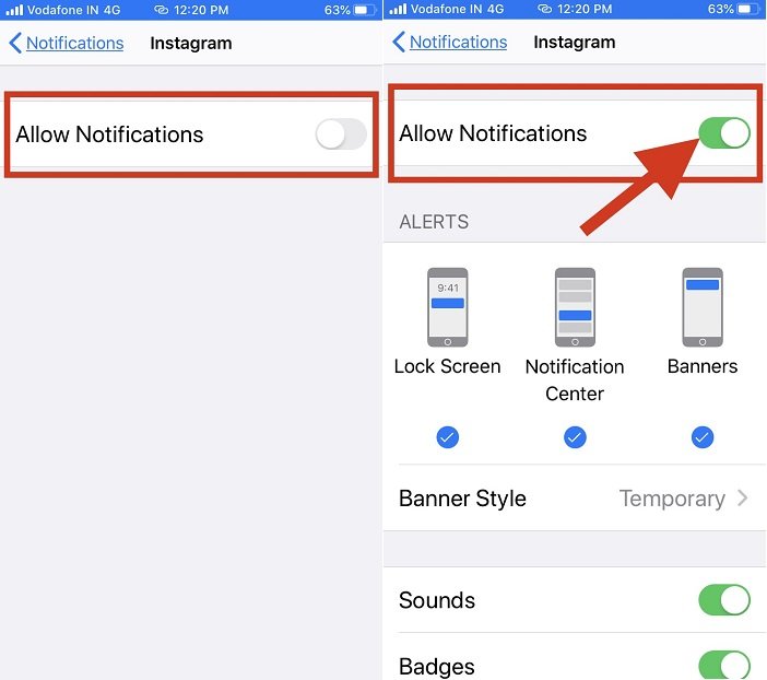 How to Turn on Instagram Notification on iPhone, iPad in 2021
