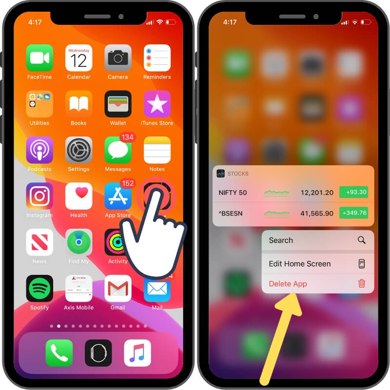 iOS 14: How to Delete Apps in iPhone 12,11 Pro Max,iPhone XR, XS,iPad