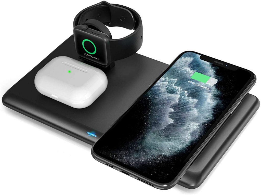 Wireless Charger,3 in 1 Fast Qi Wireless Charging Station for AirPods ...