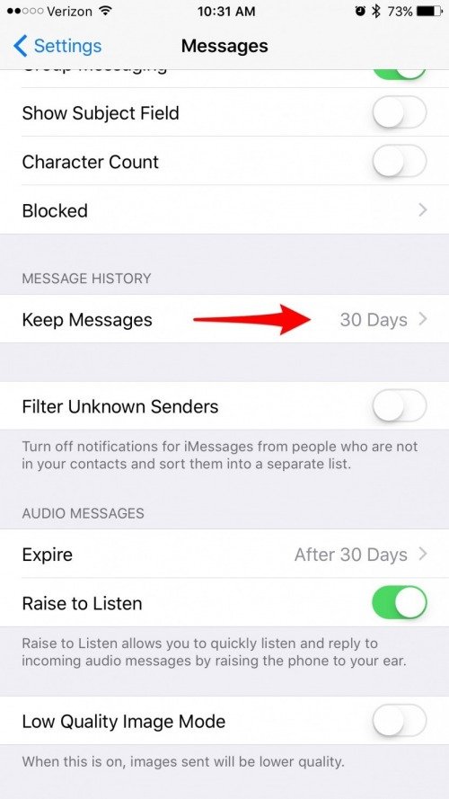 How to Automatically Erase Old Text Messages on iPhone