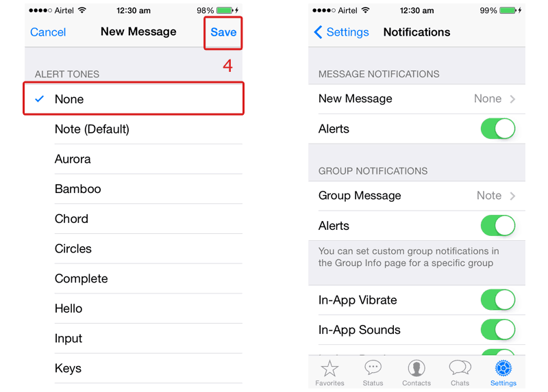 How To Change Notifications Sound In WhatsApp On iPhone