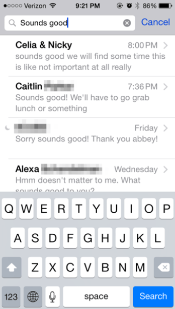 How To Search Through Text Messages on the iPhone